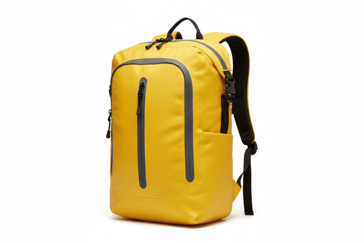 Waterproof Roll - Top Backpack - 